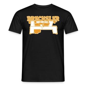 Drechseln Drechselbank Drechsler - Männer T-Shirt - Schwarz - Vorne - AI Model Male 178 light (178cm)