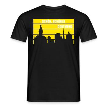 Dortmunder Stadt Schöner Dortmund - Männer T-Shirt - Schwarz - Vorne - AI Model Male 178 light (178cm)