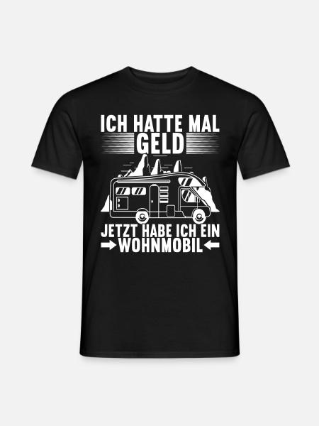 Camping Wohnmobil - Männer T-Shirt - Schwarz