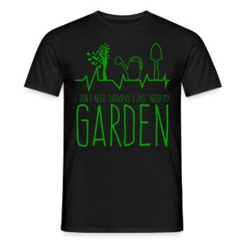 Galabauer Gardener Therapy Horticulture - Men's T-Shirt - black - Front - AI Model Male 178 light (178cm)