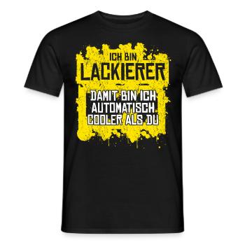 Autolackierer Fahrzeuglackierer Airbrush - Männer T-Shirt - Schwarz - Vorne - AI Model Male 178 light (178cm)