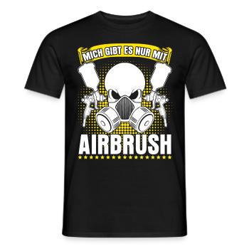 Autolackierer Lackierer Maler Airbrush - Männer T-Shirt - Schwarz - Vorne - AI Model Male 178 light (178cm)