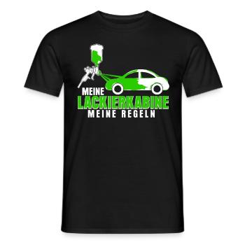 Autolackierer Airbrush Fahrzeuglackierer - Männer T-Shirt - Schwarz - Vorne - AI Model Male 178 light (178cm)