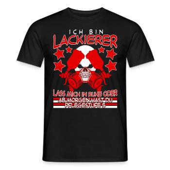 Autolackierer Lackierer Witz Airbrush - Männer T-Shirt - Schwarz - Vorne - AI Model Male 178 light (178cm)