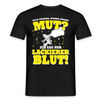 Autolackierer Lackierer Airbrush - Männer T-Shirt - Schwarz - Vorne - AI Model Male 178 light (178cm)