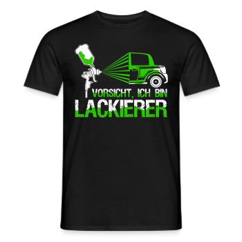 Autolackierer Lackierer Spruch Airbrush - Männer T-Shirt - Schwarz - Vorne - AI Model Male 178 light (178cm)