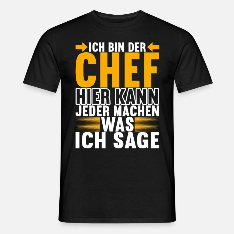 Abteilungsleiter Chef - Männer T-Shirt - Schwarz