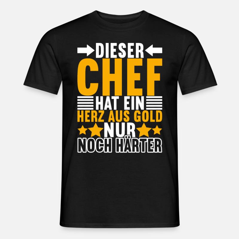 Abteilungsleiter Chef - Männer T-Shirt - Schwarz