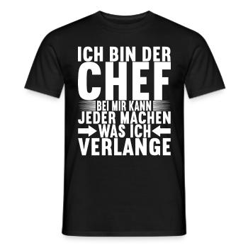 Abteilungsleiter Chef - Männer T-Shirt - Schwarz - Vorne - AI Model Male 178 light (178cm)