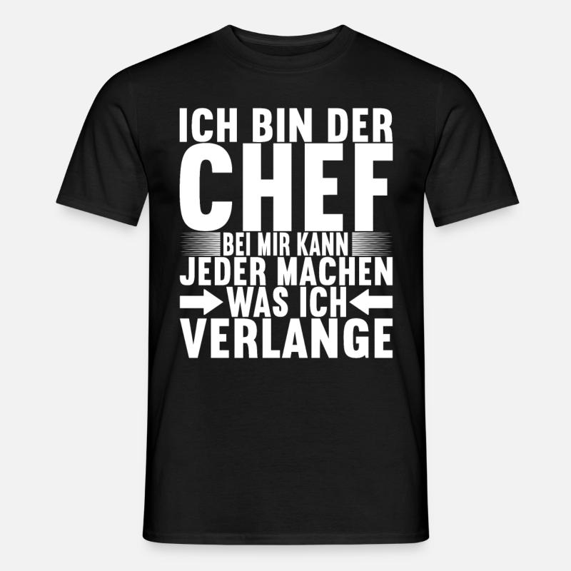 Abteilungsleiter Chef - Männer T-Shirt - Schwarz