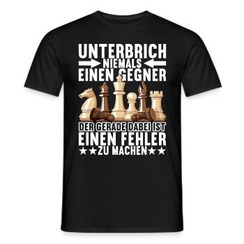 Schach Schachspieler - Männer T-Shirt - Schwarz - Vorne - AI Model Male 178 light (178cm)