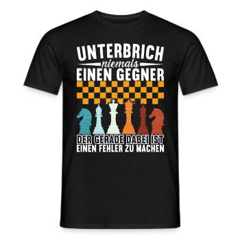 Schach Schachspieler - Männer T-Shirt - Schwarz - Vorne - AI Model Male 178 light (178cm)