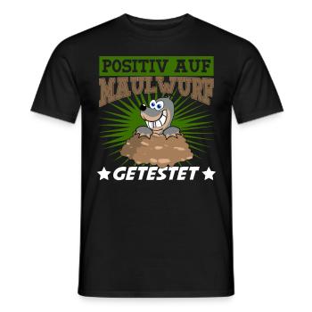 Maulwurf Mole Maulwurfshügel Maulwürfe - Männer T-Shirt - Schwarz - Vorne - AI Model Male 178 light (178cm)