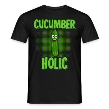 Cucumber Vegetable Gardener Sour Cucumbers - Men's T-Shirt - black - Front - AI Model Male 178 light (178cm)