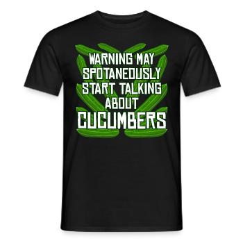 Gurke Witz Gurken - Männer T-Shirt - Schwarz - Vorne - AI Model Male 178 light (178cm)