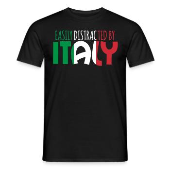 Italie Sardaigne Corse Sicile - T-shirt homme - noir - Devant - AI Model Male 178 light (178cm)