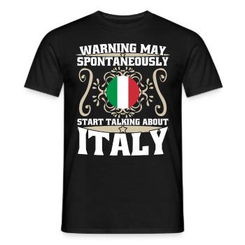 Sardaigne Corse Sicile Italie - T-shirt homme - noir - Devant - AI Model Male 178 light (178cm)