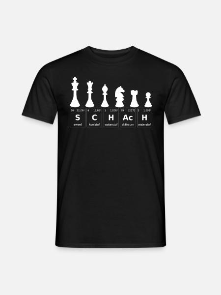 Schach Schachspieler - Männer T-Shirt - Schwarz