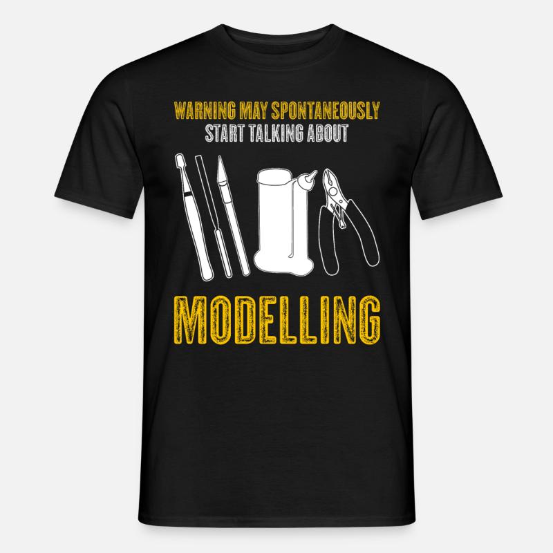 Model making tabletop funny model maker - Men’s T-shirt - black