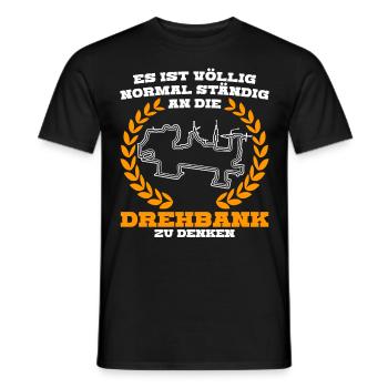 Zerspanungsmechaniker Dreher Zerspaner - Männer T-Shirt - Schwarz - Vorne - AI Model Male 178 light (178cm)