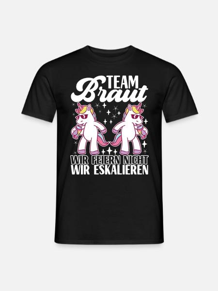 Junggesellenabschied Bräutigam Poltern Geschenk - Männer T-Shirt - Schwarz