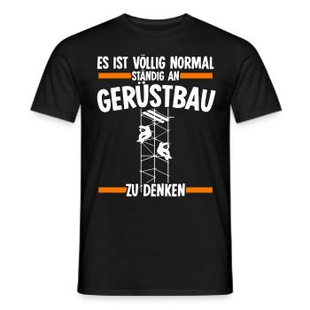Gerüstbauer Gerüst Gerüstbau - Männer T-Shirt - Schwarz - Vorne - AI Model Male 178 light (178cm)