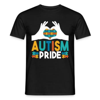 Autistic Autism Autistic - Men's T-Shirt - black - Front - AI Model Male 178 light (178cm)