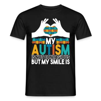 Autistic Autism Autistic - Men's T-Shirt - black - Front - AI Model Male 178 light (178cm)