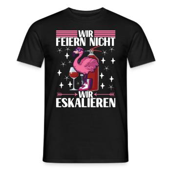 Saufen Party Alkohol Wein - Männer T-Shirt - Schwarz - Vorne - AI Model Male 178 light (178cm)