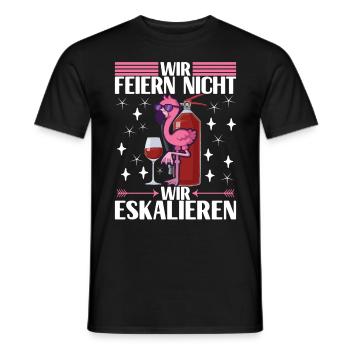 Saufen Party Alkohol Wein - Männer T-Shirt - Schwarz - Vorne - AI Model Male 178 light (178cm)