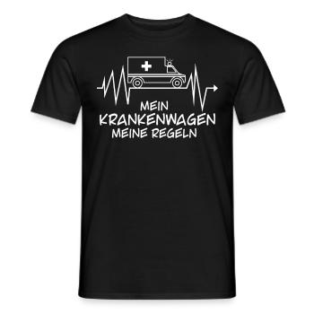 Notfallsanitäter Witz Krankenwagenfahrer - Männer T-Shirt - Schwarz - Vorne - AI Model Male 178 light (178cm)