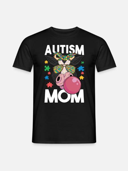 Autistic Autism Mother Autistic - Men's T-Shirt - black