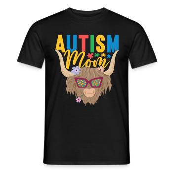 Autistic Autism Autistic - Men's T-Shirt - black - Front - AI Model Male 178 light (178cm)