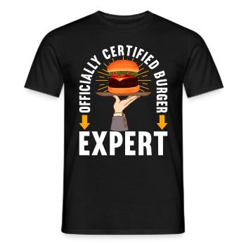 Hamburgers de restauration rapide - T-shirt homme - noir - Devant - AI Model Male 178 light (178cm)