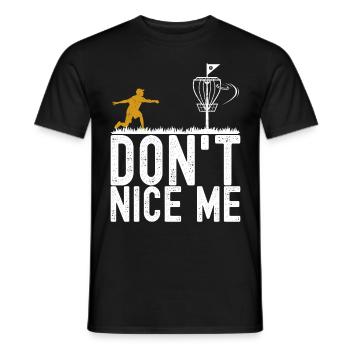 Disc Golf Disc Golfer - Men's T-Shirt - black - Front - AI Model Male 178 light (178cm)