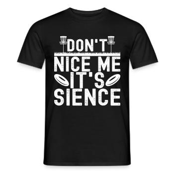 Disc Golf Disc Golfer - Men's T-Shirt - black - Front - AI Model Male 178 light (178cm)