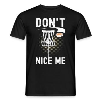 Disc Golf Disc Golfer - Men's T-Shirt - black - Front - AI Model Male 178 light (178cm)
