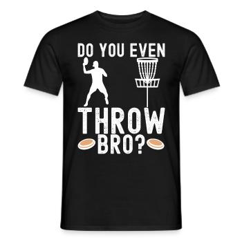Disc Golf Disc Golfer - Men's T-Shirt - black - Front - AI Model Male 178 light (178cm)