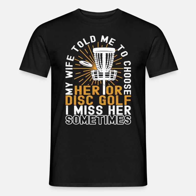 Disc Golf Disc Golfer - Männer T-Shirt - Schwarz