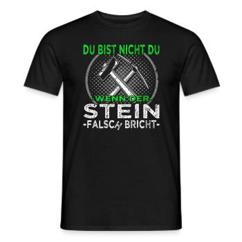 Steinmetz - Steinbearbeitung - Bildhauer - Männer T-Shirt - Schwarz - Vorne - AI Model Male 178 light (178cm)