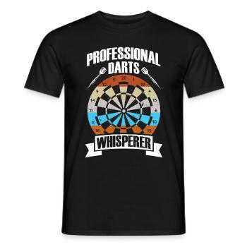 Professioneller Dartflüsterer Dartspieler, Darter - Männer T-Shirt - Schwarz - Vorne - AI Model Male 178 light (178cm)