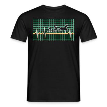 Kutscher Kutsche Pferdekutsche Fuhrmann - Männer T-Shirt - Schwarz - Vorne - AI Model Male 178 light (178cm)