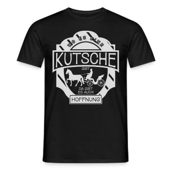 Kutscher Kutsche Pferd Pferdekutsche - Männer T-Shirt - Schwarz - Vorne - AI Model Male 178 light (178cm)