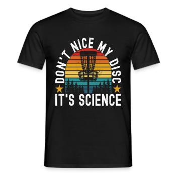 Disc Golf Disc Golfer - Men's T-Shirt - black - Front - AI Model Male 178 light (178cm)