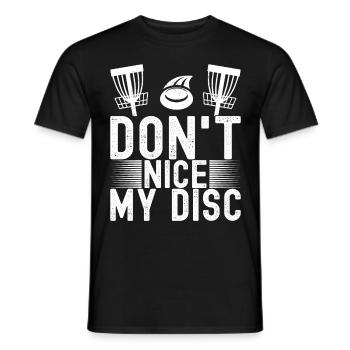 Disc Golf Disc Golfer - Men's T-Shirt - black - Front - AI Model Male 178 light (178cm)