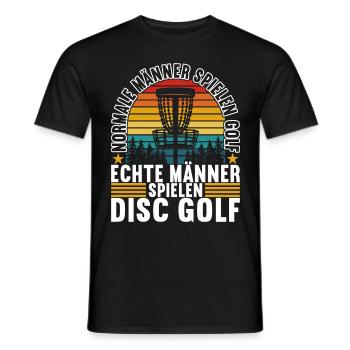 Disc Golf Disc Golfer - Männer T-Shirt - Schwarz - Vorne - AI Model Male 178 light (178cm)