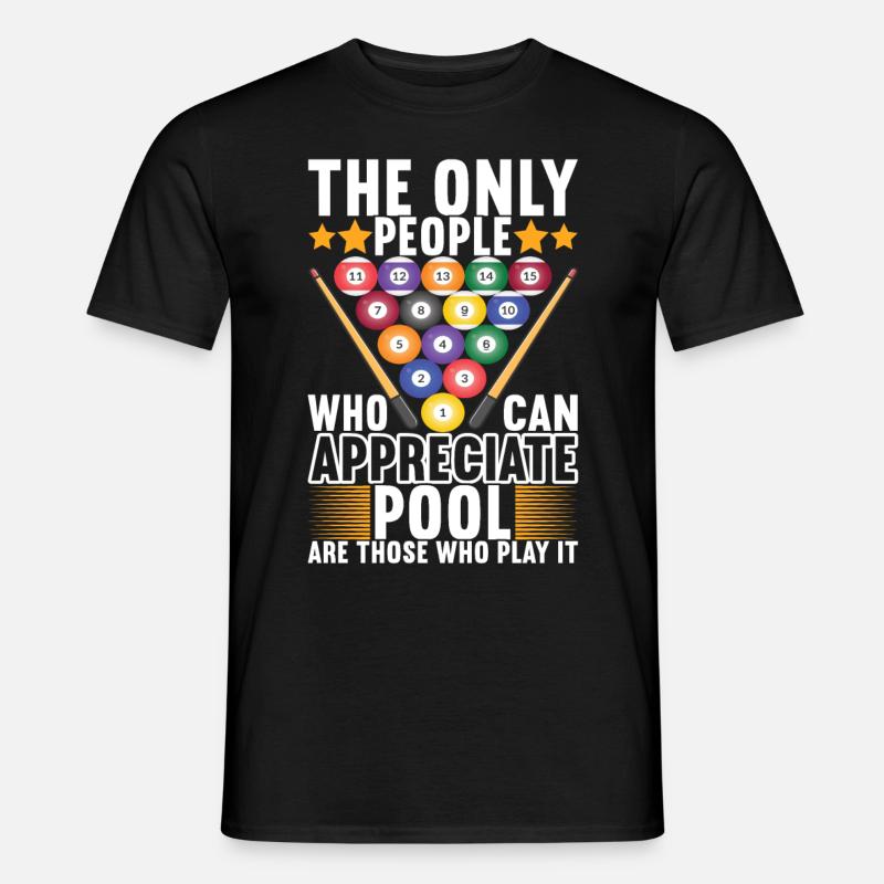 Pool Billiards Billiards Pool Table - Men’s T-shirt - black