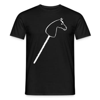 Hobbyhorse Steckenpferd Hobby Horse - Men's T-Shirt - black - Front - AI Model Male 178 light (178cm)