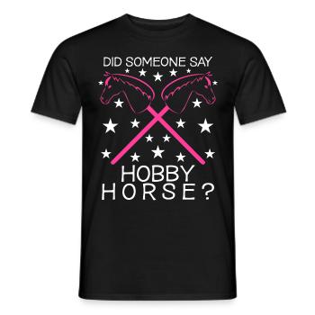 Hobby Horse Hobby Horse Blague Hobbyhorse - T-shirt homme - noir - Devant - AI Model Male 178 light (178cm)
