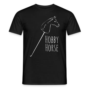 Hobby Horse Riding Hobbyhorse - Men's T-Shirt - black - Front - AI Model Male 178 light (178cm)